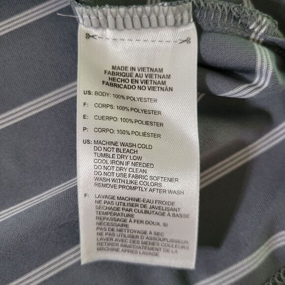 Adidas Golf Men's Classic Gray Stripe Polo Shirt Top   - Picture 10 of 11